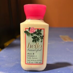 Bath & Body Works Hello Beautiful Body Lotion with Pink Cap